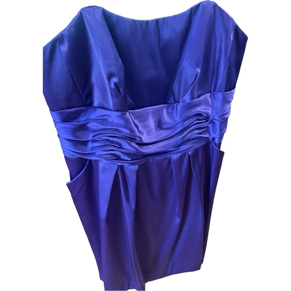 David's Bridal strapless purple dress Size 20 - Picture 1 of 6